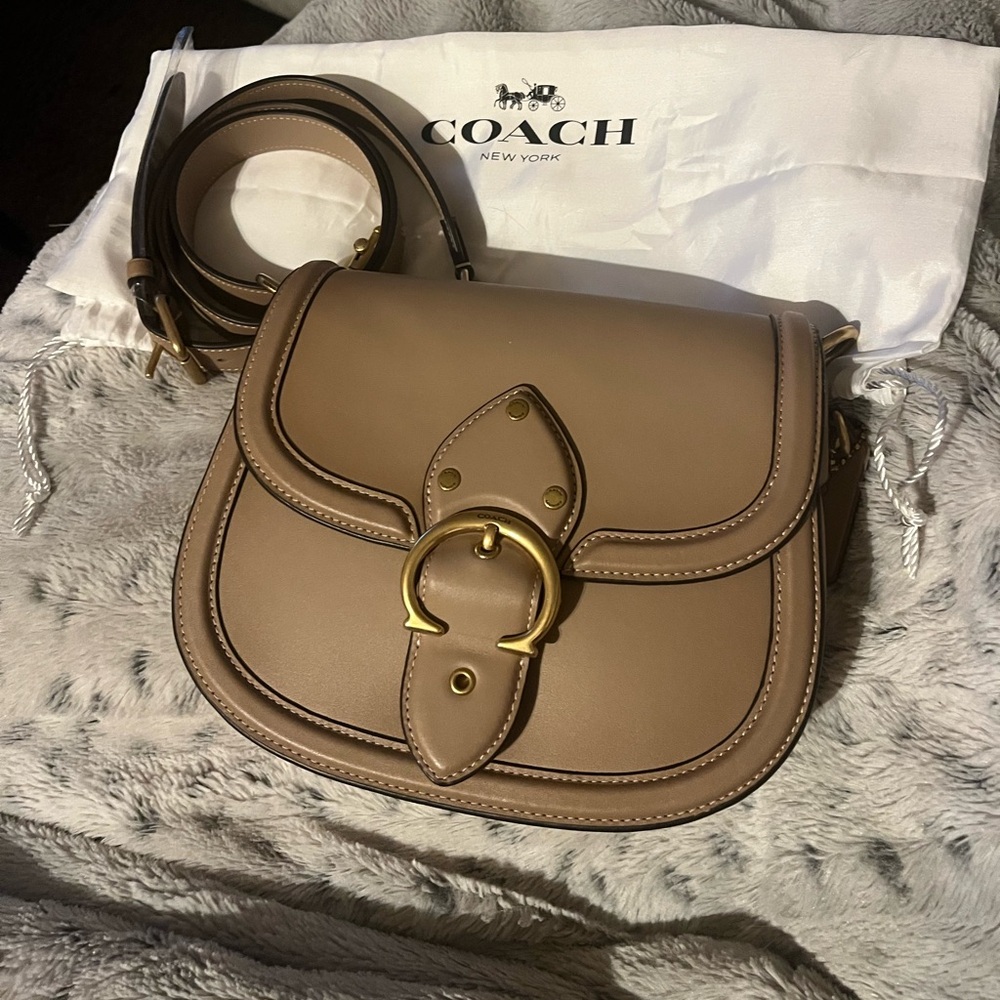Lightly used Coach Beat Saddle Bag